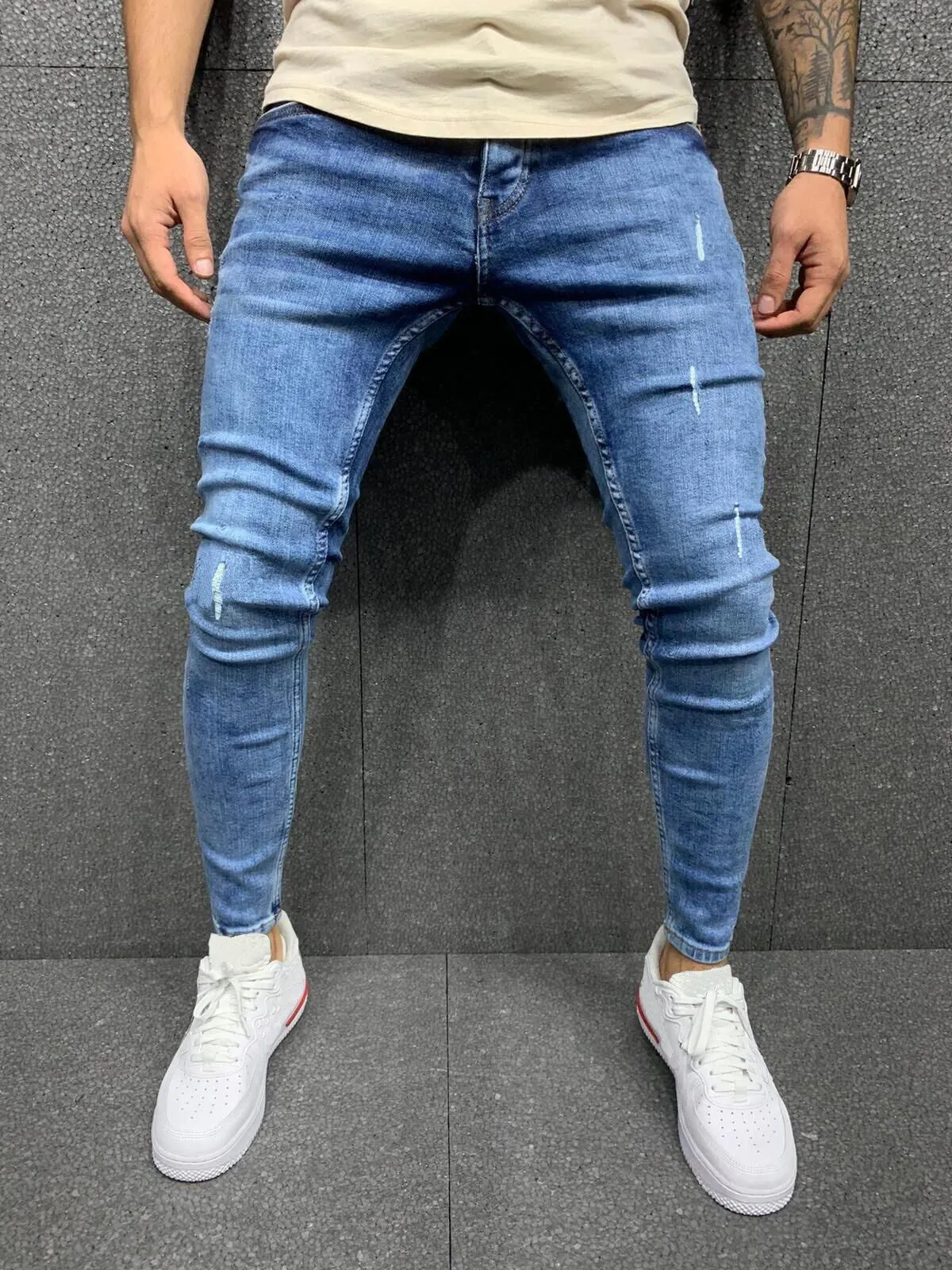 Stylish Distressed Stretch Denim Jeans sold by Shopnova product image thumbnail 2
