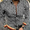 Unique Personality Trend Fashion Print Beach Vacation Long Sleeve Shirt sold by Shopnova