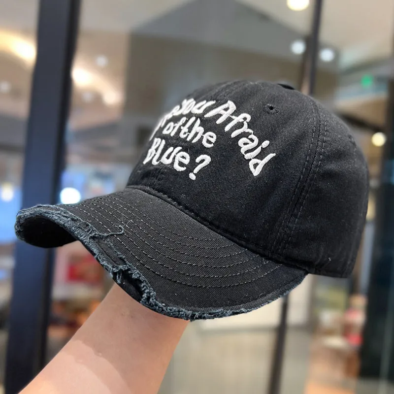 Retro Embroidered Ripped Cap Hat made by Shopnova
