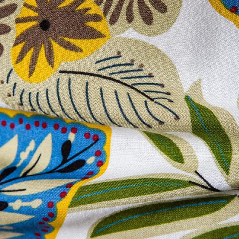 Cotton And Linen Printed Pocket Button-down Shirt sold by Shopnova product image thumbnail 3