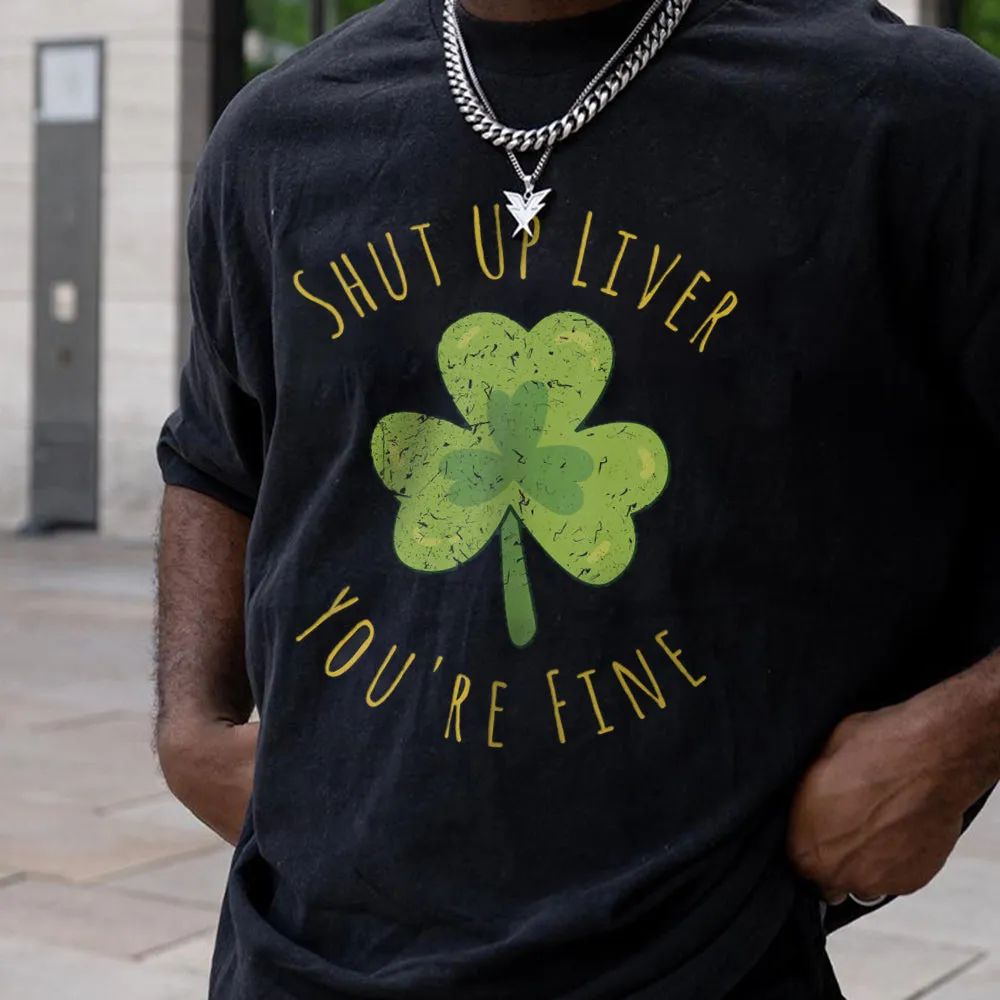 "Shut Up Liver You're Fine" Men's Short-sleeve T-Shirts sold by Shopnova product image thumbnail 2