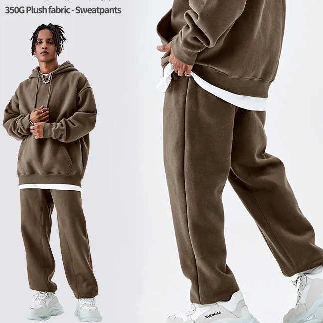 Dopamine Collection Fleece-Lined Loose-Fit Sweatpants 350GSM sold by Shopnova product image thumbnail 4