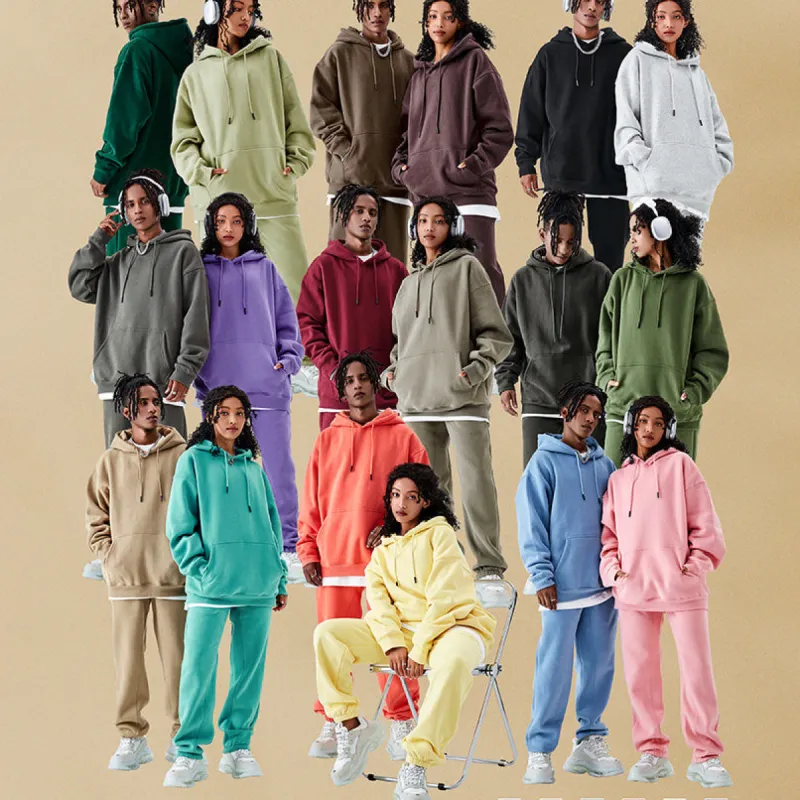 Dopamine Collection Fleece-Lined Loose-Fit Sweatpants 350GSM sold by Shopnova