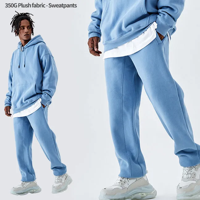 Dopamine Collection Fleece-Lined Loose-Fit Sweatpants 350GSM sold by Shopnova product image thumbnail 3