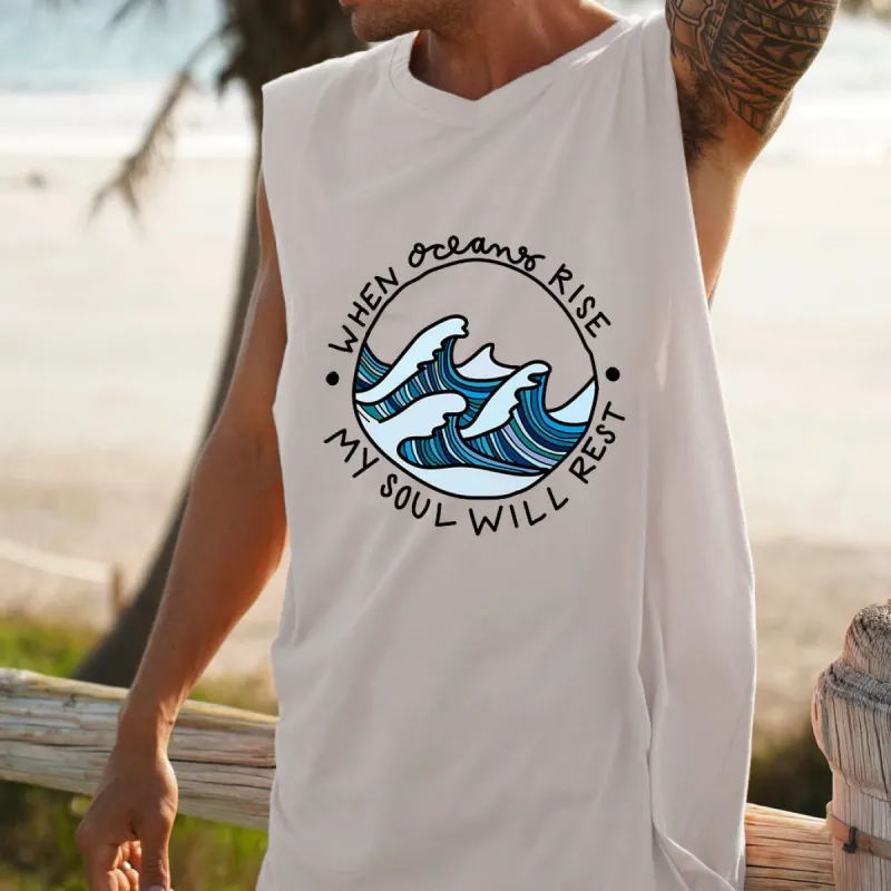 When Oceans Rise My Soul Will Rest Men's Tank Top made by Shopnova