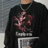 Euphoria Dog Graphic Men's Long Sleeve T-Shirts-B sold by Shopnova