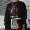Euphoria Dog Graphic Men's Long Sleeve T-Shirts-B sold by Shopnova