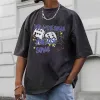 Dice Graphic Print Casual Loose Men's Short Sleeve T-Shirt sold by Shopnova