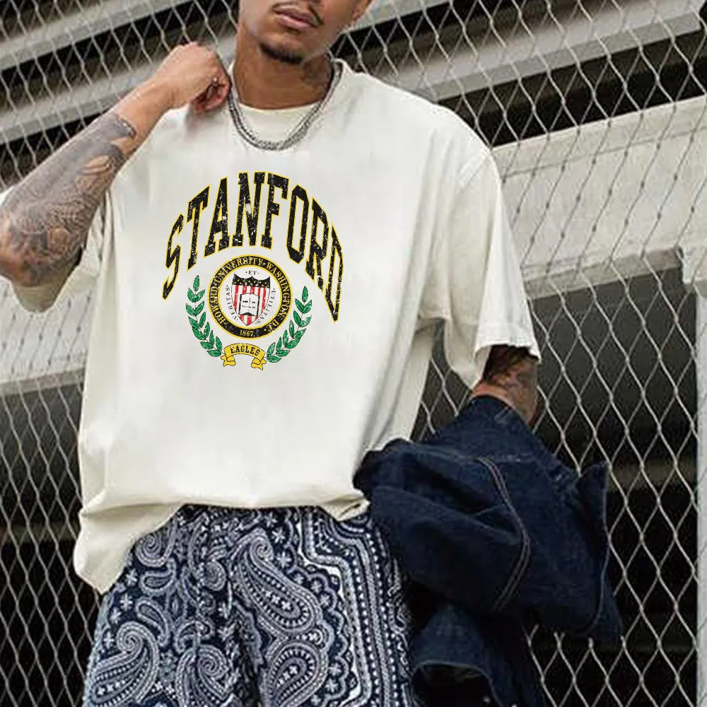 STANFORD Graphic Print Casual Men's T-Shirt sold by Shopnova