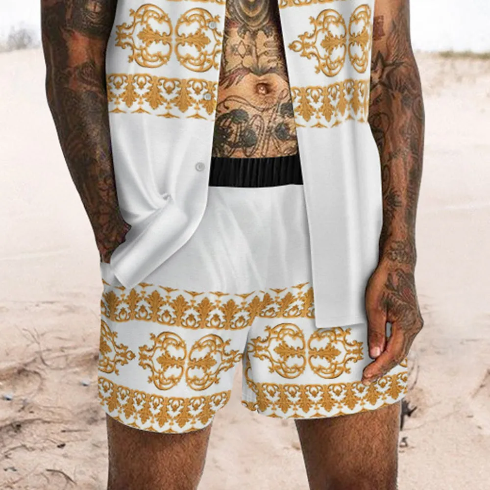 Clearance-Men's Luxury Printed Two Pieces Sets-M,L sold by Shopnova product image thumbnail 3