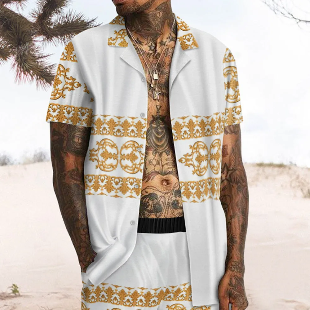 Clearance-Men's Luxury Printed Two Pieces Sets-M,L sold by Shopnova product image thumbnail 2