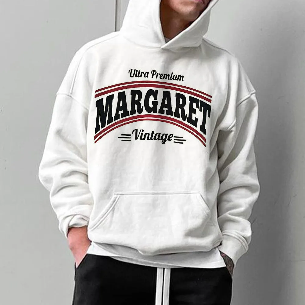 Margaret Men's Streetwear Casual Hoodies sold by Shopnova