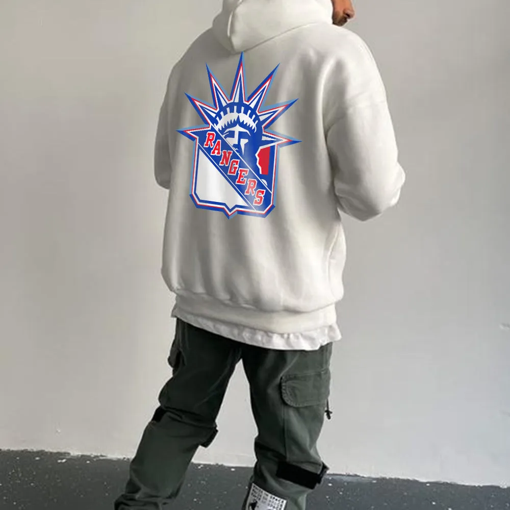 New York Rangers Men's Fleeced Hoodie sold by Shopnova