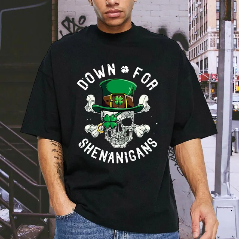 Playful Irish Shenanigan Skull St. Paddy's Shirt sold by Shopnova