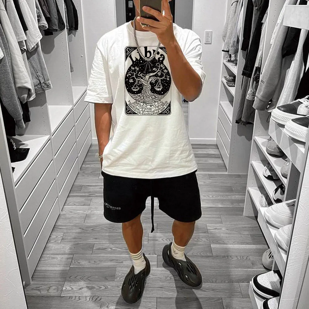 Libra Graphic Print Casual Men's T-Shirt sold by Shopnova product image thumbnail 2