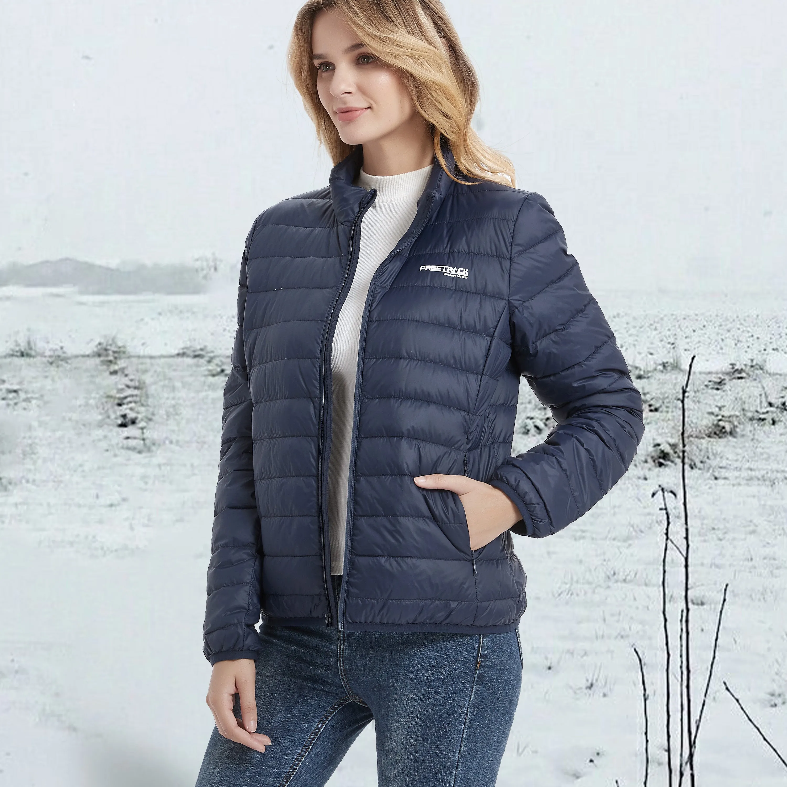 Freetrack Women's Lightweight Stand Collar Zip Up Quilted Sleeveless Puffer Jacket sold by Shopnova