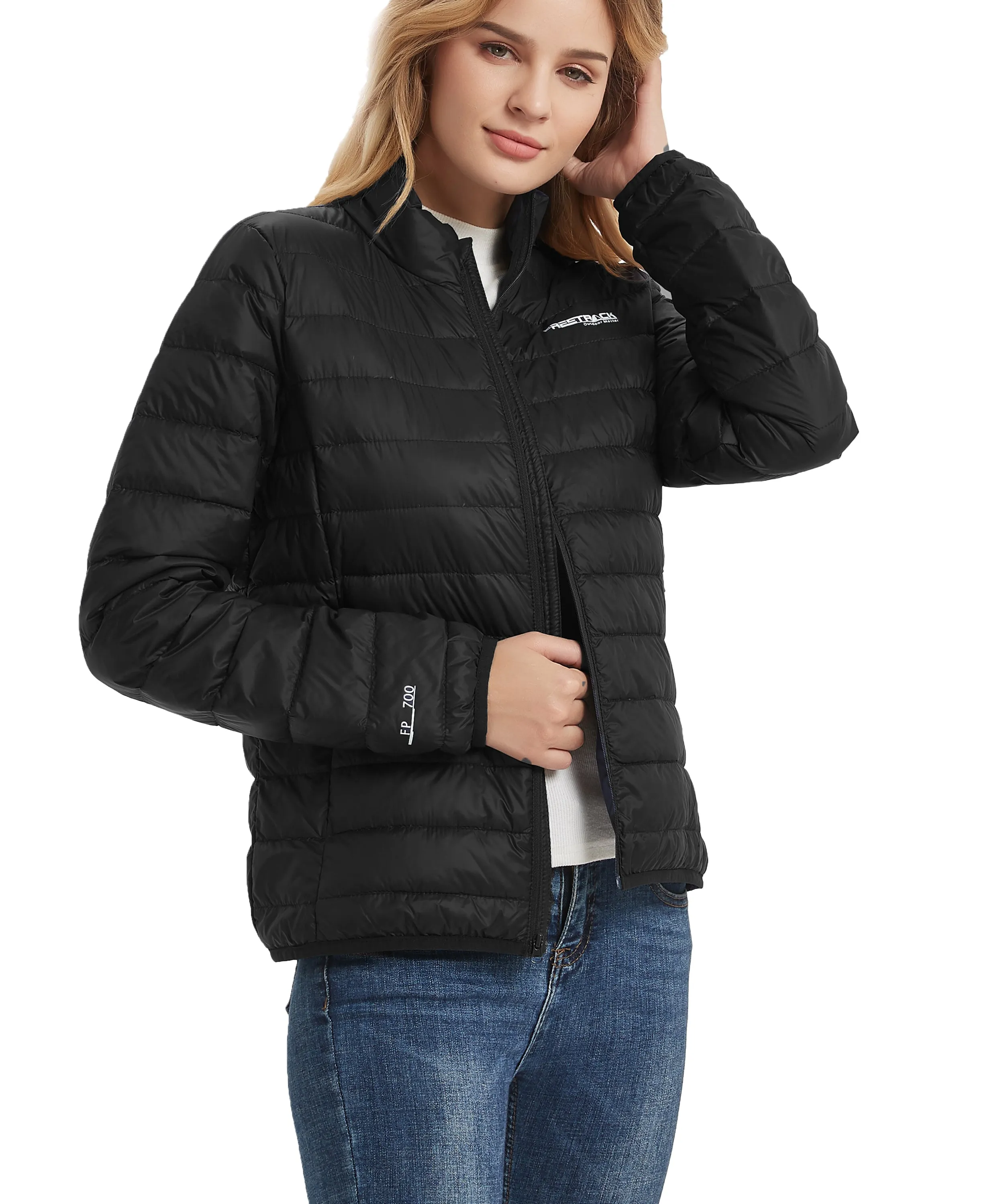 Freetrack Women's Lightweight Stand Collar Zip Up Quilted Sleeveless Puffer Jacket sold by Shopnova product image thumbnail 5