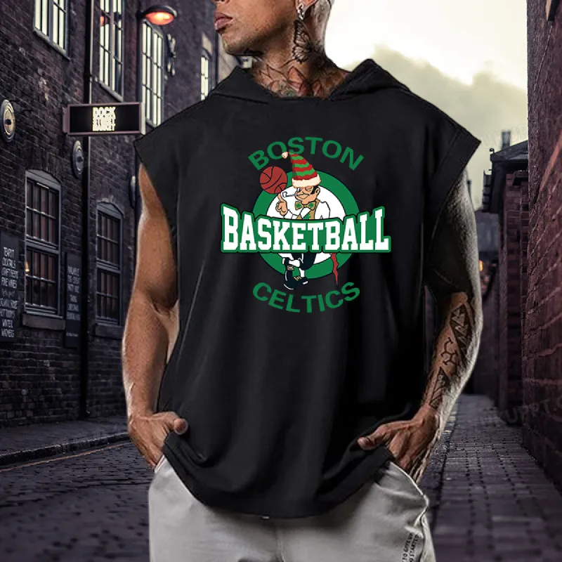 NOVAROPA™ Boston Celtics Basketball Men's Hooded Vest sold by Shopnova
