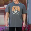 Dolphin Graphic Print Casual Loose Men's Short Sleeve T-Shirt sold by Shopnova