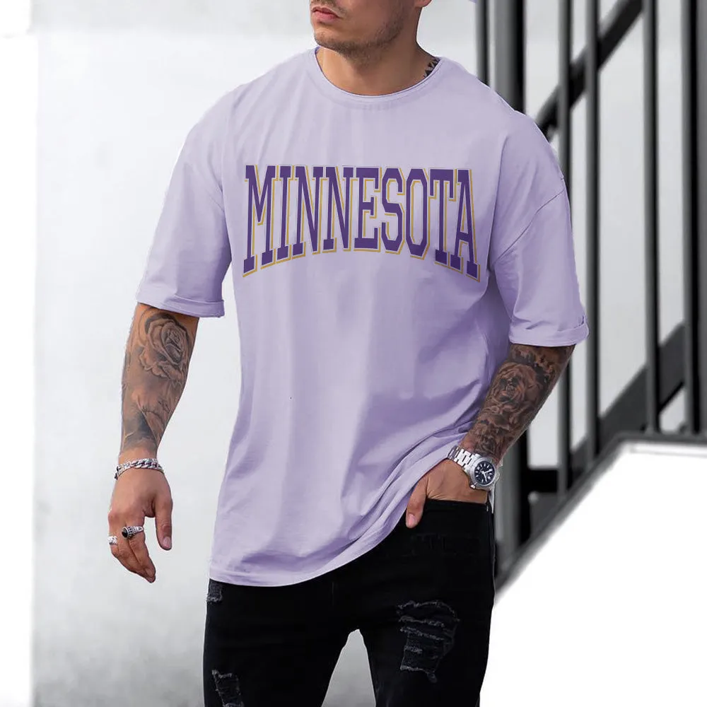 Minnesota Men's Streetwear Short Sleeve T-Shirts sold by Shopnova