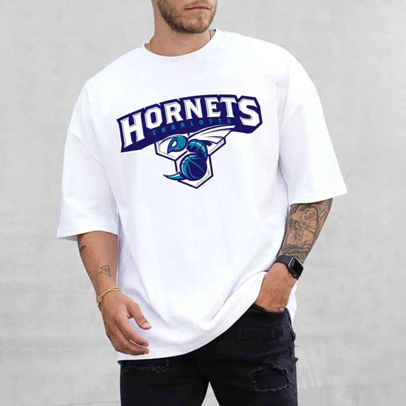 Charlotte Hornets Men's Cotton T-shirt sold by Shopnova
