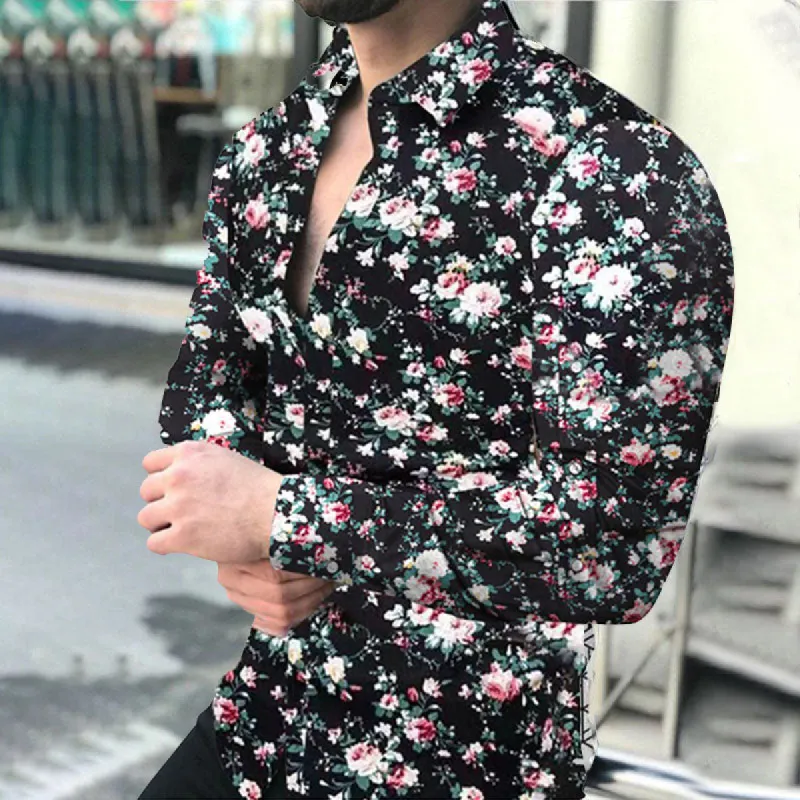 Casual Long-sleeved Printed Shirt sold by Shopnova