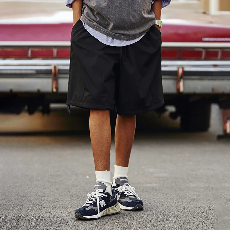 Pleated Workwear Simple Solid Color Woven Men's Shorts sold by Shopnova product image thumbnail 2