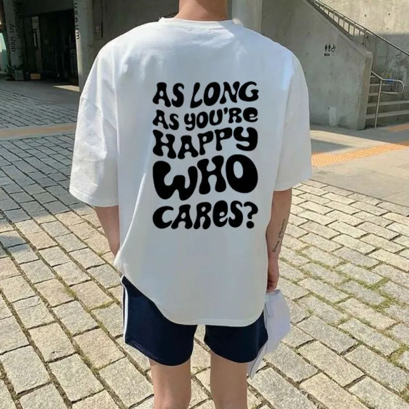 Positive Quotes Letter Print Men's Cotton Tee made by Shopnova