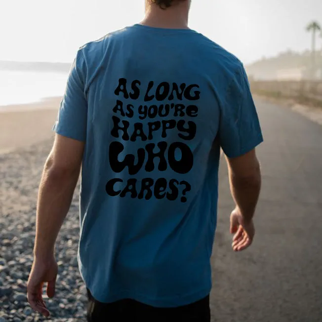 Positive Quotes Letter Print Men's Cotton Tee sold by Shopnova product image thumbnail 4
