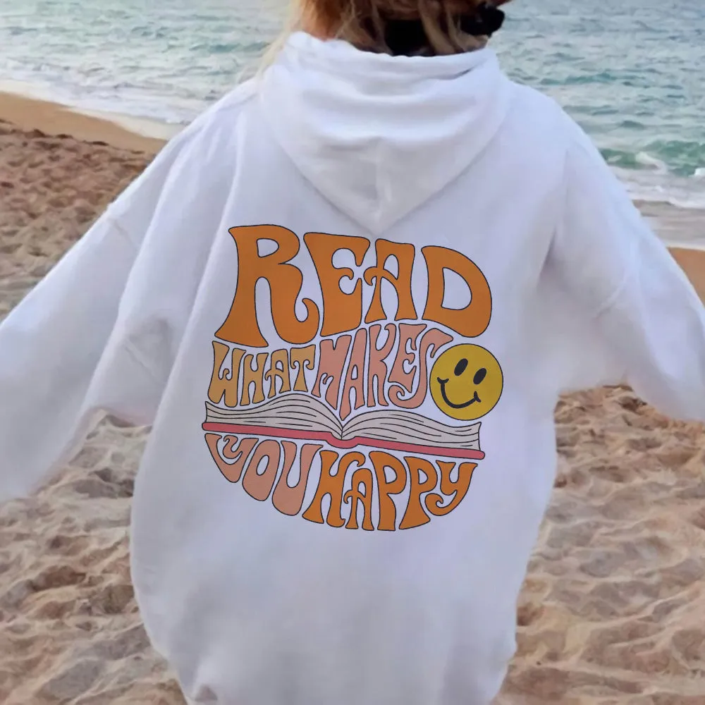 Clearance-Smile Face Women's Fleece Hoodie 320g-M sold by Shopnova product image thumbnail 2