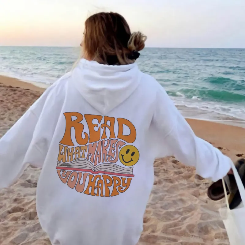 Clearance-Smile Face Women's Fleece Hoodie 320g-M sold by Shopnova