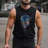 Skull Graphic Print Casual Men's Tank Top sold by Shopnova