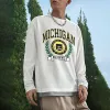Michigan Print Men's Casual Long Sleeve T-Shirts-B sold by Shopnova