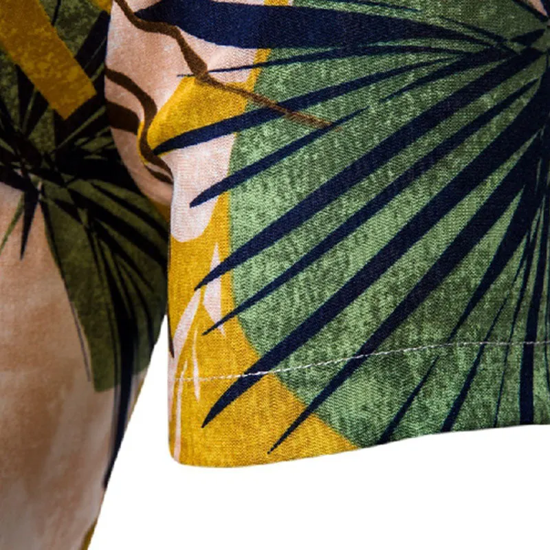 Cotton And Linen Printed Pocket Button-down Shirt sold by Shopnova product image thumbnail 5