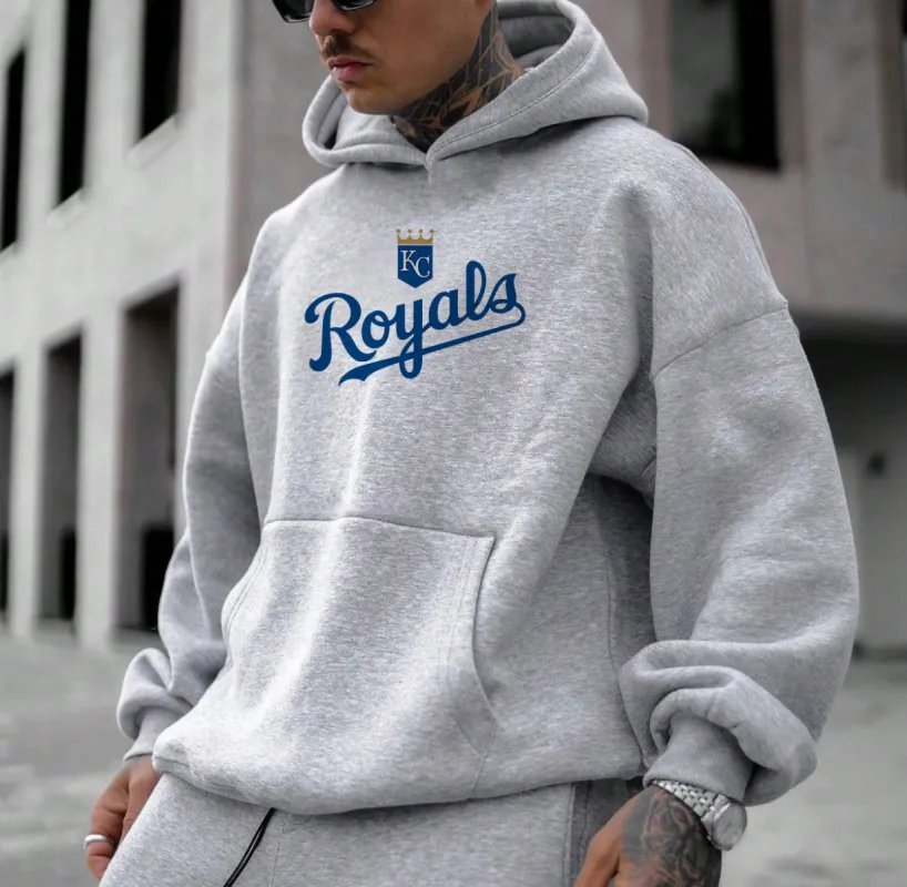 Baseball Royals Men's Fleeced Hoodie sold by Shopnova