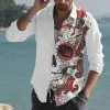 Personalized Fashion Printed Long Sleeve Simple Shirt sold by Shopnova