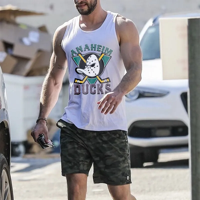 Mighty Duck Men's Streetwear Tank Tops-A sold by Shopnova product image thumbnail 2