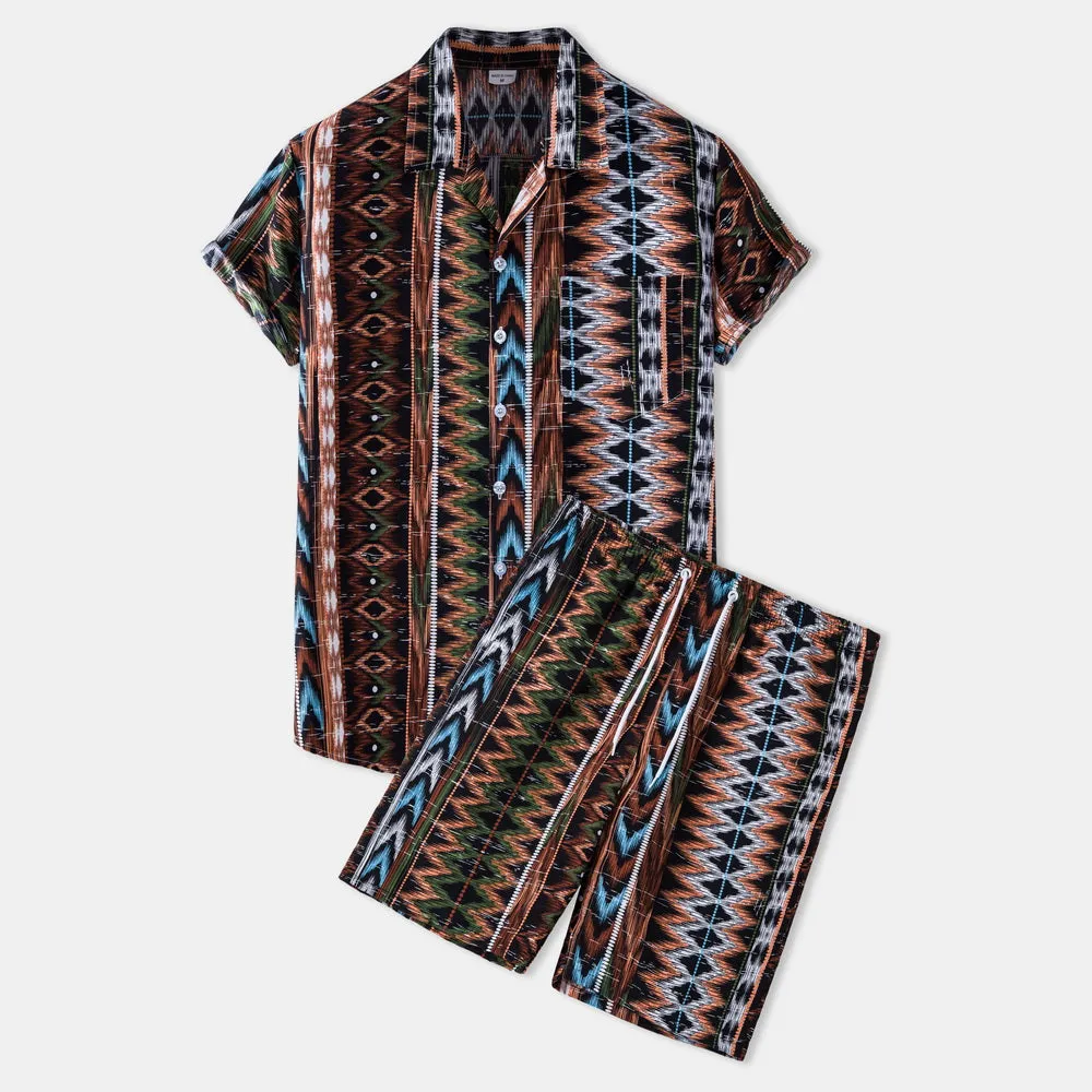 Casual Vacation Print Two-piece Suit sold by Shopnova