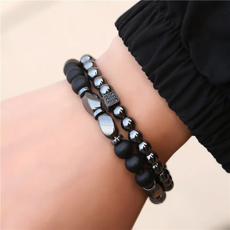 Bracelet Microset Zircon Dice Two Piece Bracelet sold by Shopnova