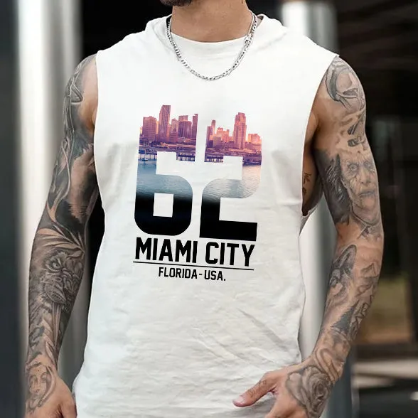 Men's Miami City Print Tank Top-B sold by Shopnova product image thumbnail 2