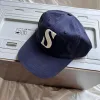 S Embroidered Retro Cap Hat sold by Shopnova