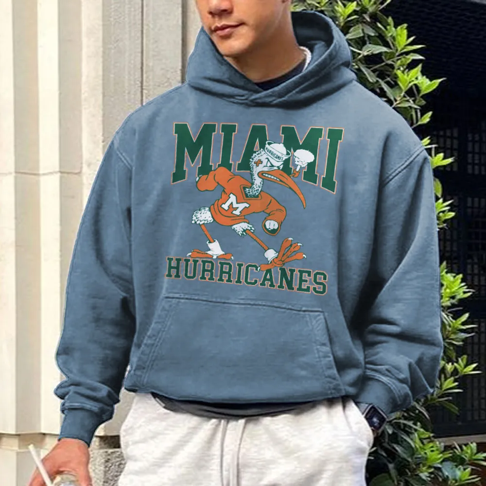 Miami Hurricanes Men's Hoodie Sweatshirt sold by Shopnova product image thumbnail 3