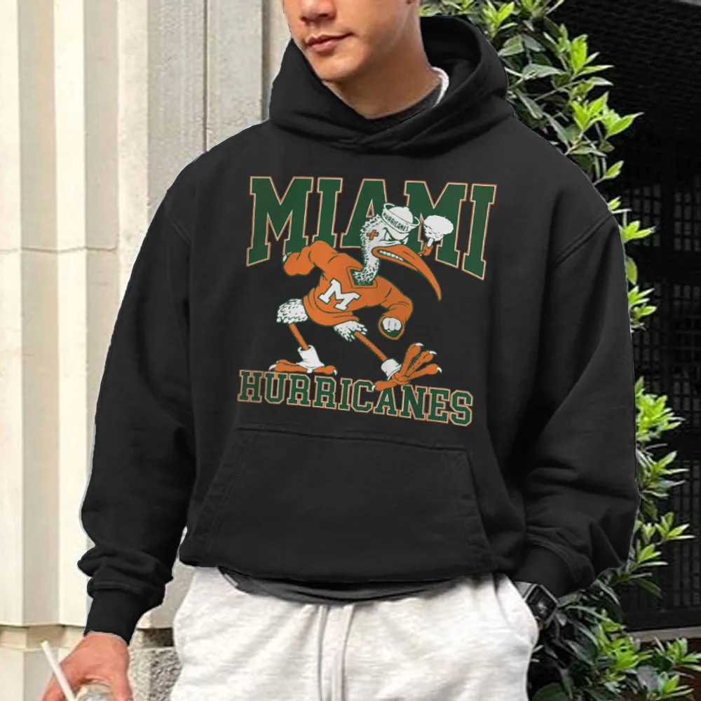 Miami Hurricanes Men's Hoodie Sweatshirt sold by Shopnova product image thumbnail 4