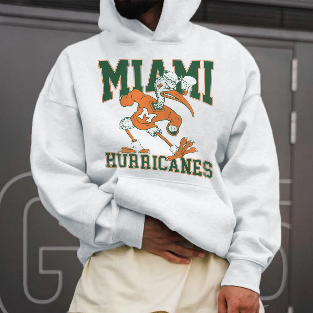 Miami Hurricanes Men's Hoodie Sweatshirt sold by Shopnova product image thumbnail 2