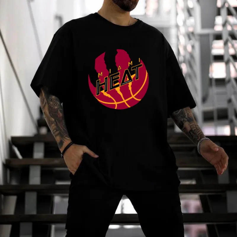 Miami Heat Men's Cotton T-shirt sold by Shopnova