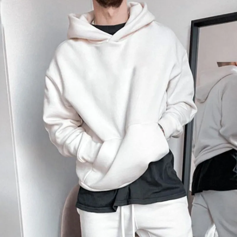 NOVAROPA Casual Loose Pure Color Men's Hoodies Sweatshirts sold by Shopnova