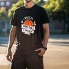 Baketball Lovers Hoops Calling Men's Black T-shirt sold by Shopnova