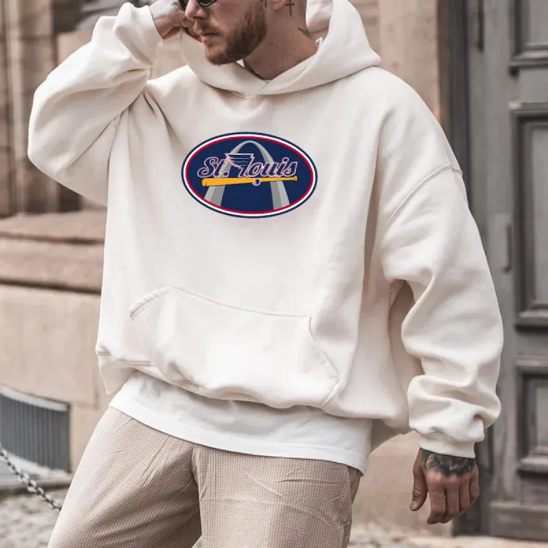 St. Louis Baseball Men's Fleeced Hoodie sold by Shopnova