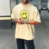 Smiley Graphic Print Loose Men's Short Sleeve T-Shirt sold by Shopnova