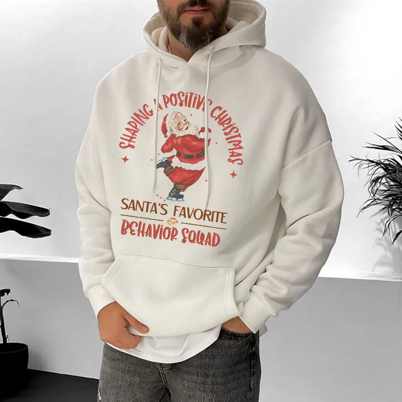 Santa's Favourite Men's Casual Hoodie sold by Shopnova